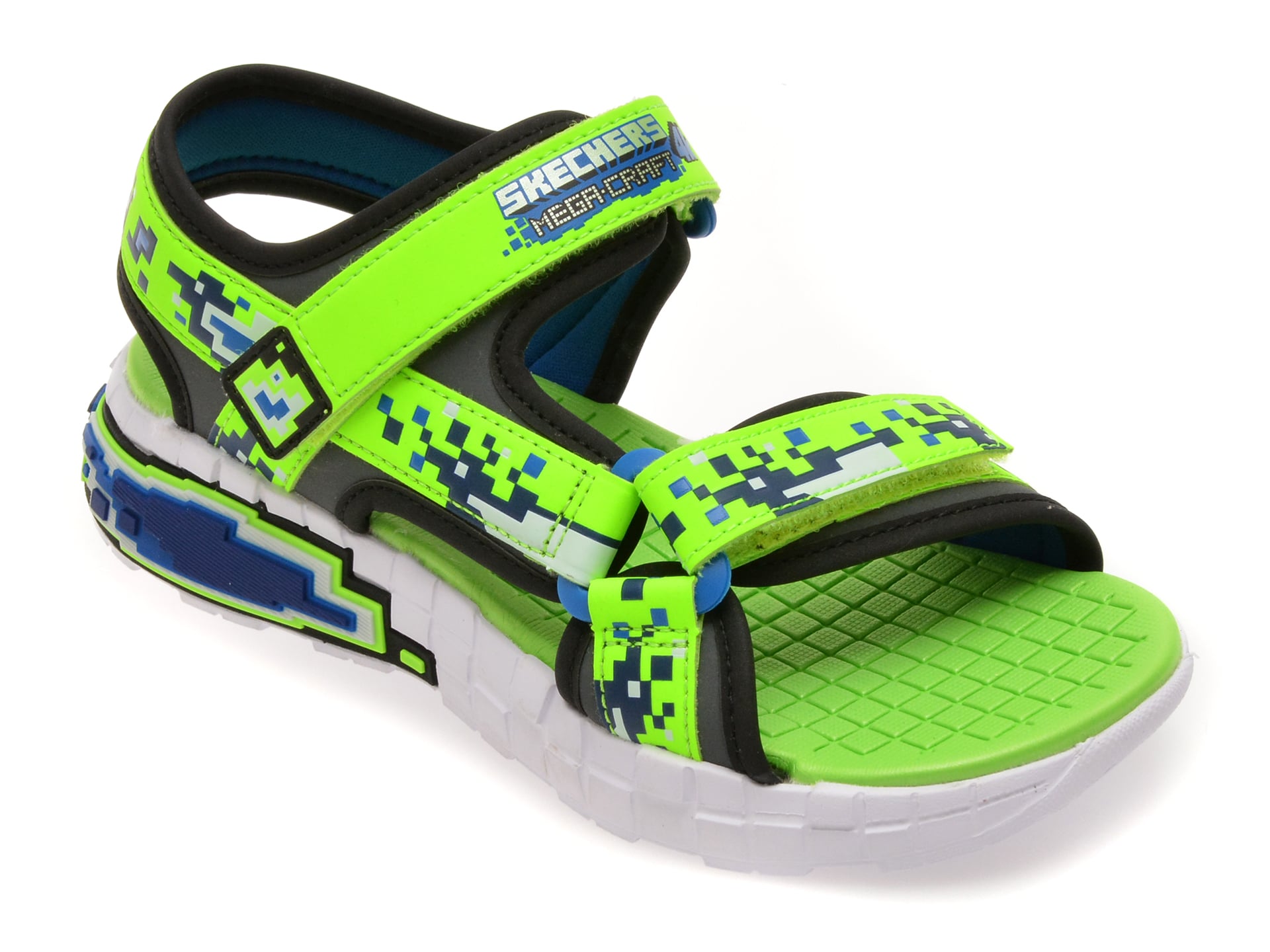 Sandale SKECHERS verzi, MEGA-SPLASH 4K, din piele ecologica 1 Sandale SKECHERS verzi