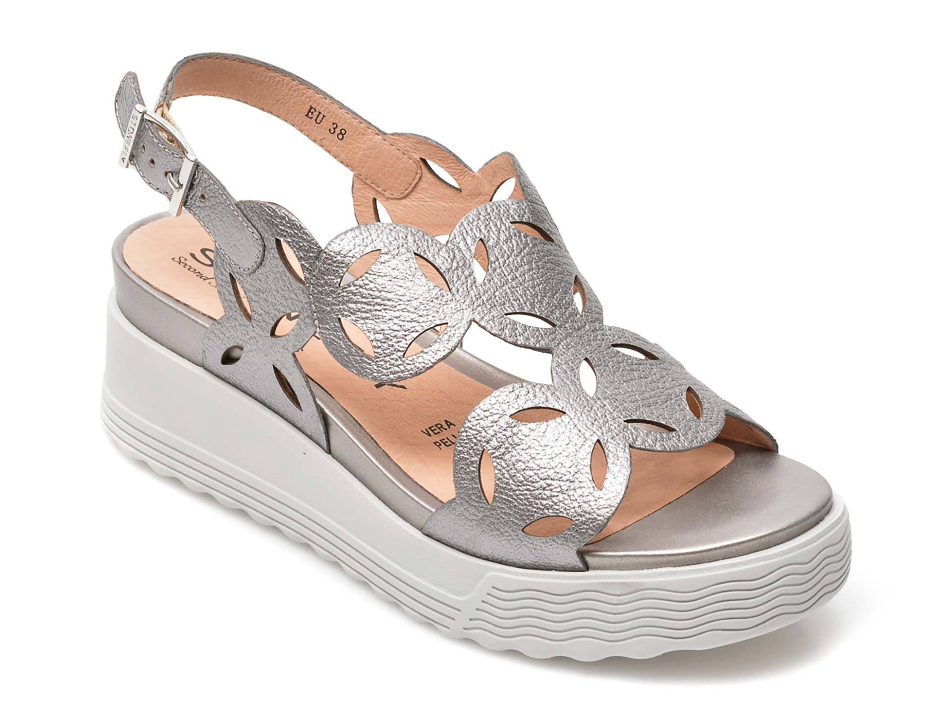 Sandale STONEFLY gri, PARKY9, din piele naturala 1 Sandale STONEFLY gri