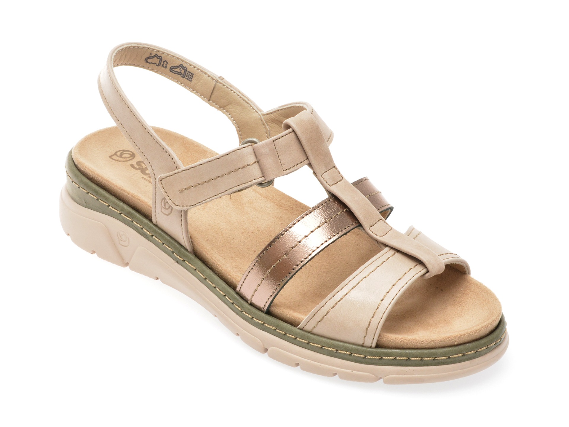 Sandale SUAVE bej, 12530, din piele naturala 1 Sandale SUAVE bej