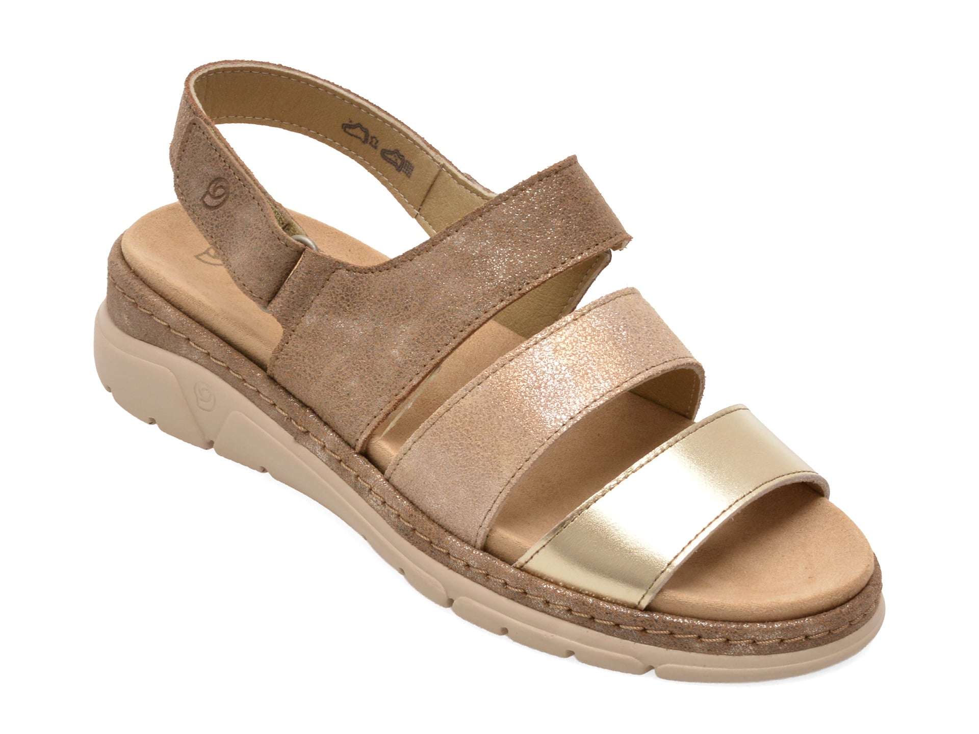 Sandale SUAVE gri, 12511, din piele intoarsa 1 Sandale SUAVE gri