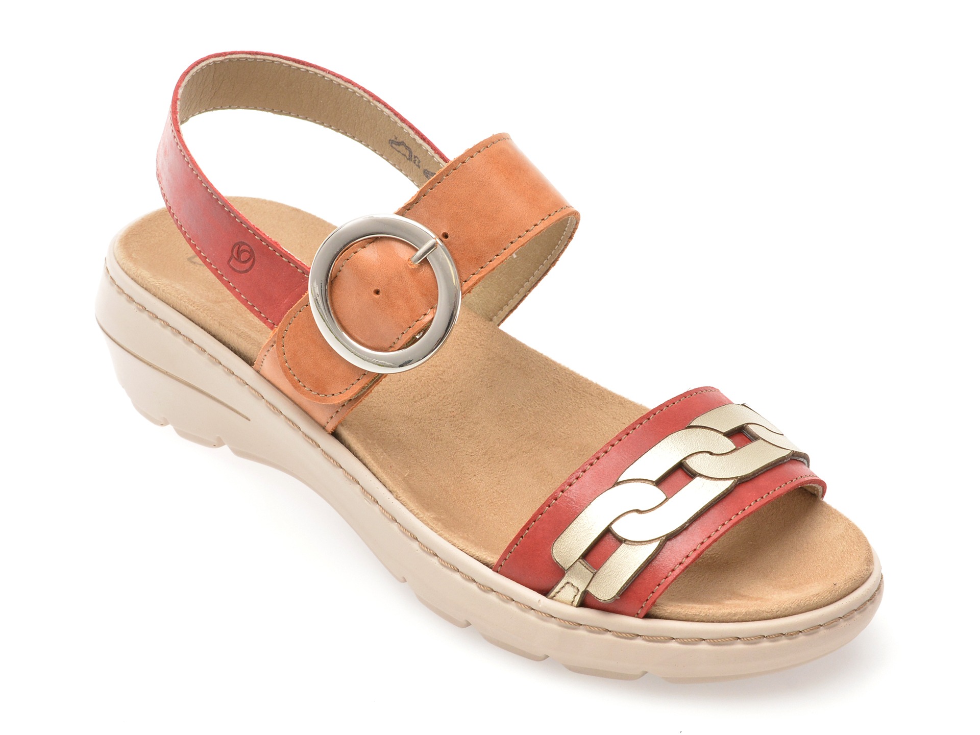 Sandale SUAVE multicolor, KRABI, din piele naturala 1 Sandale SUAVE multicolor