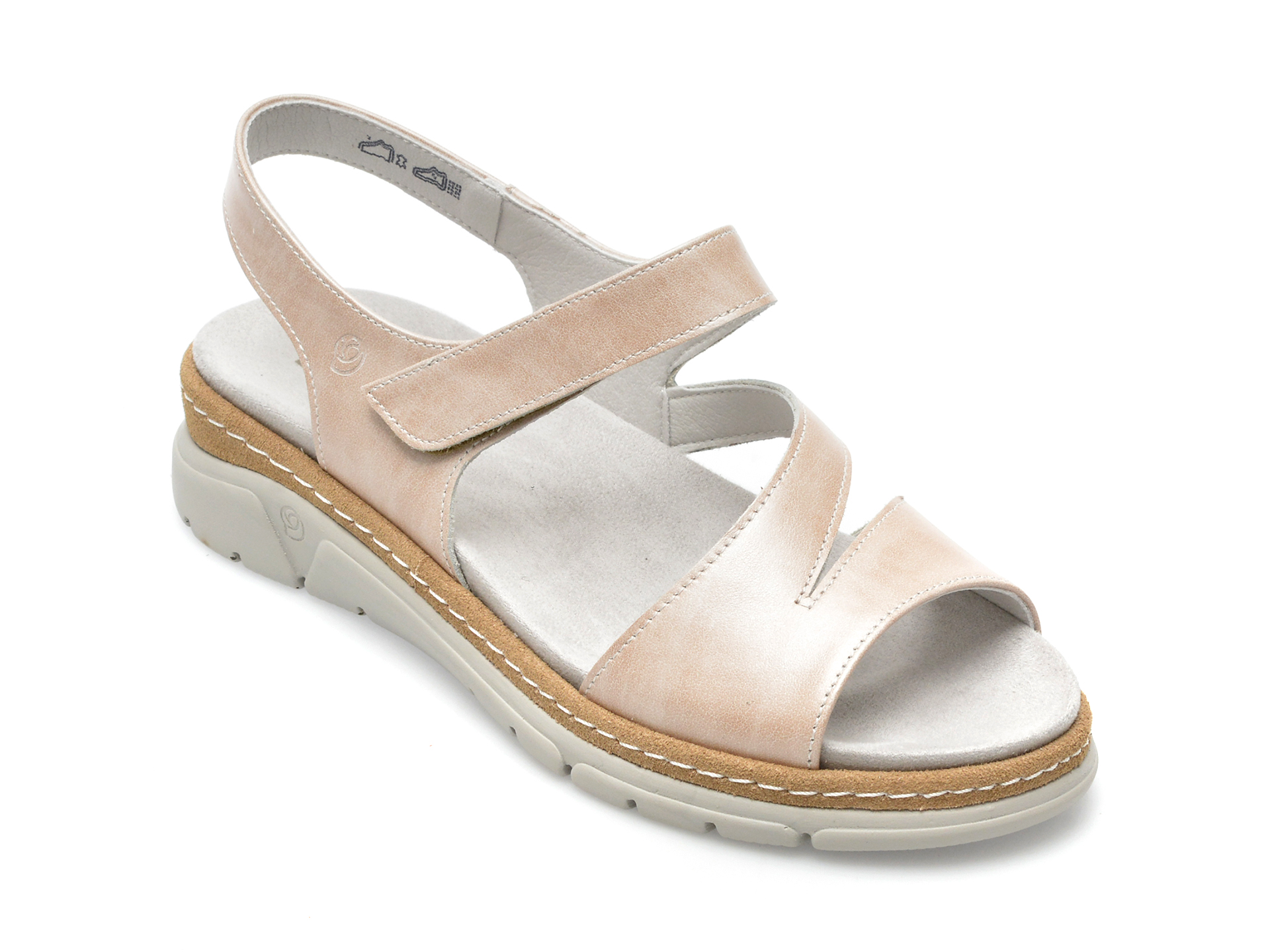 Sandale SUAVE nude, 12523VT, din piele naturala 1 Sandale SUAVE nude