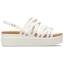 Sandale -  Sintetic - Model Brooklyn - Capse - Alb/Bej