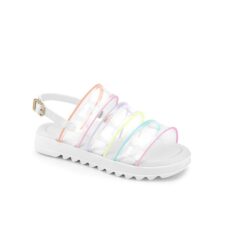 Sandale  Textil - Alb