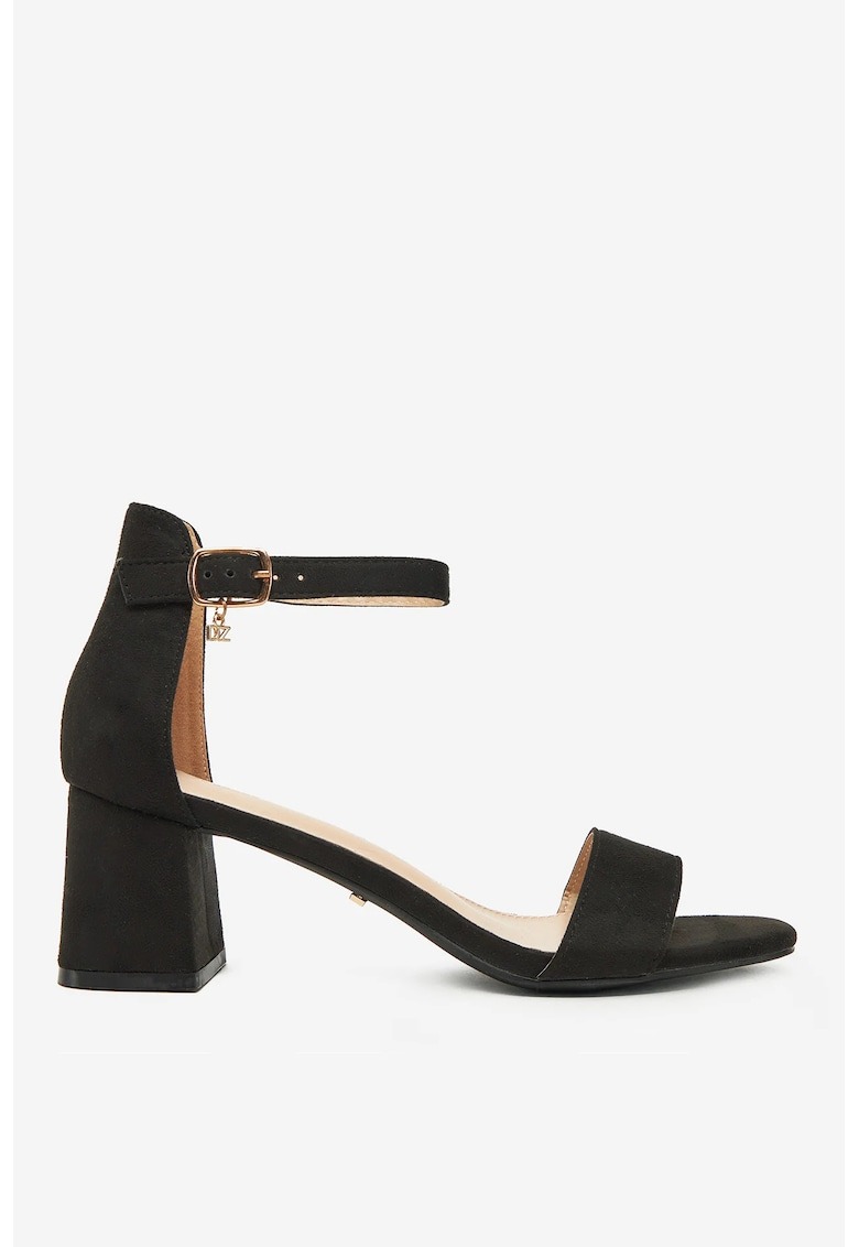 Sandale Textil - Negru - Design Elegant 1 Sandale  Textil - Negru - Design Elegant