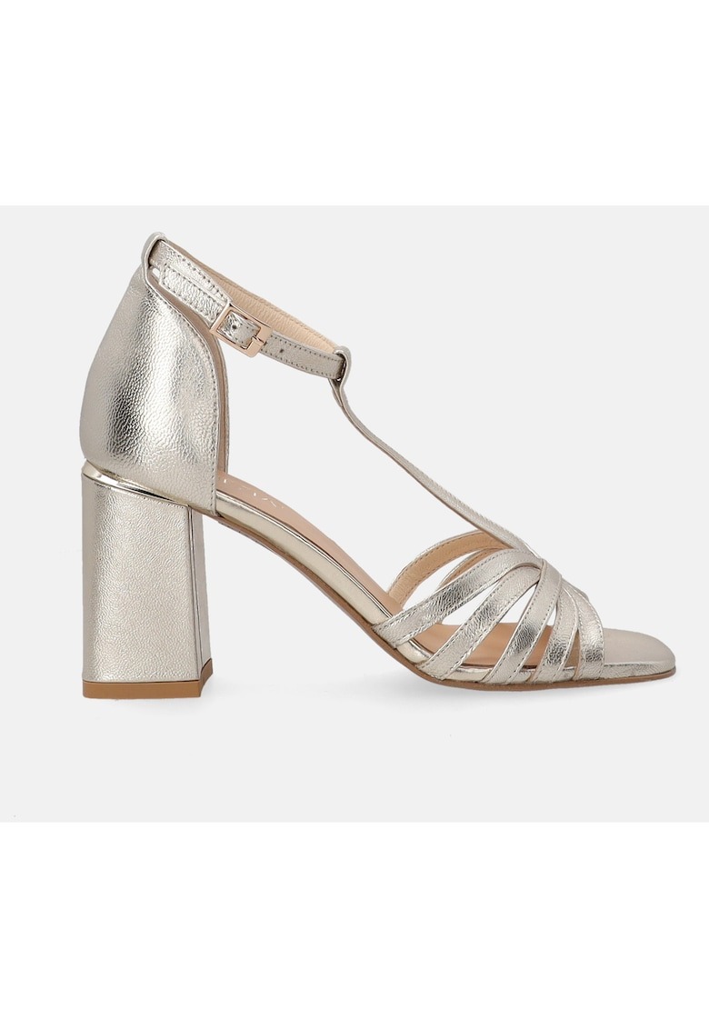 Sandale Uni Cu Catarama Si Toc 1 Sandale Uni Cu Catarama Si Toc