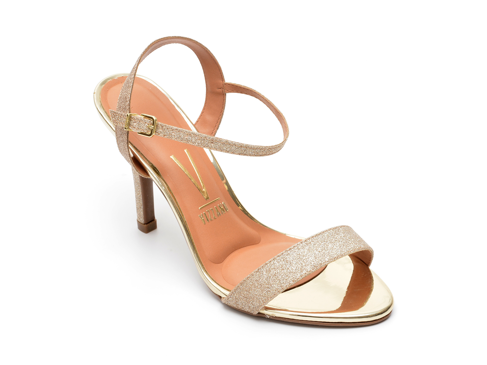 Sandale VIZZANO aurii, 6249464, din piele ecologica 1 Sandale VIZZANO aurii