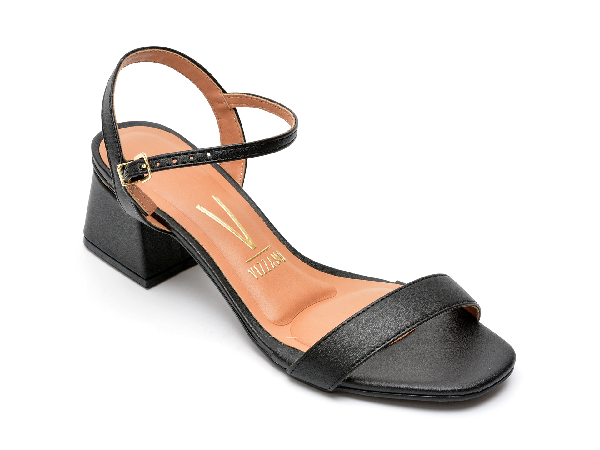 Sandale VIZZANO negre, 6248101, din piele ecologica 1 Sandale VIZZANO negre