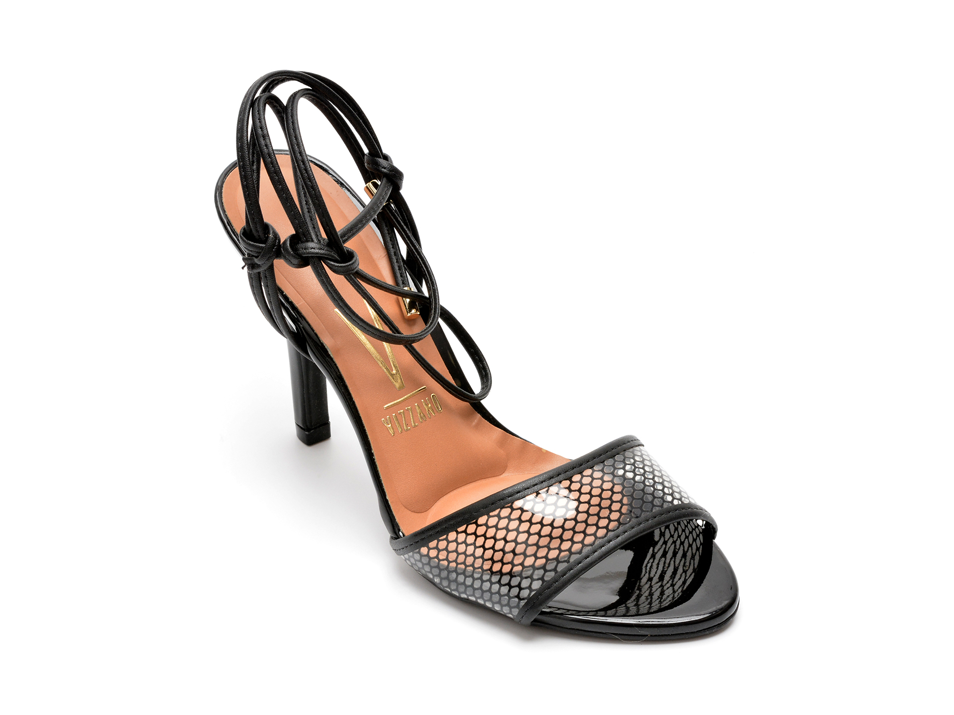 Sandale VIZZANO negre, 6249474, din piele ecologica 1 Sandale VIZZANO negre