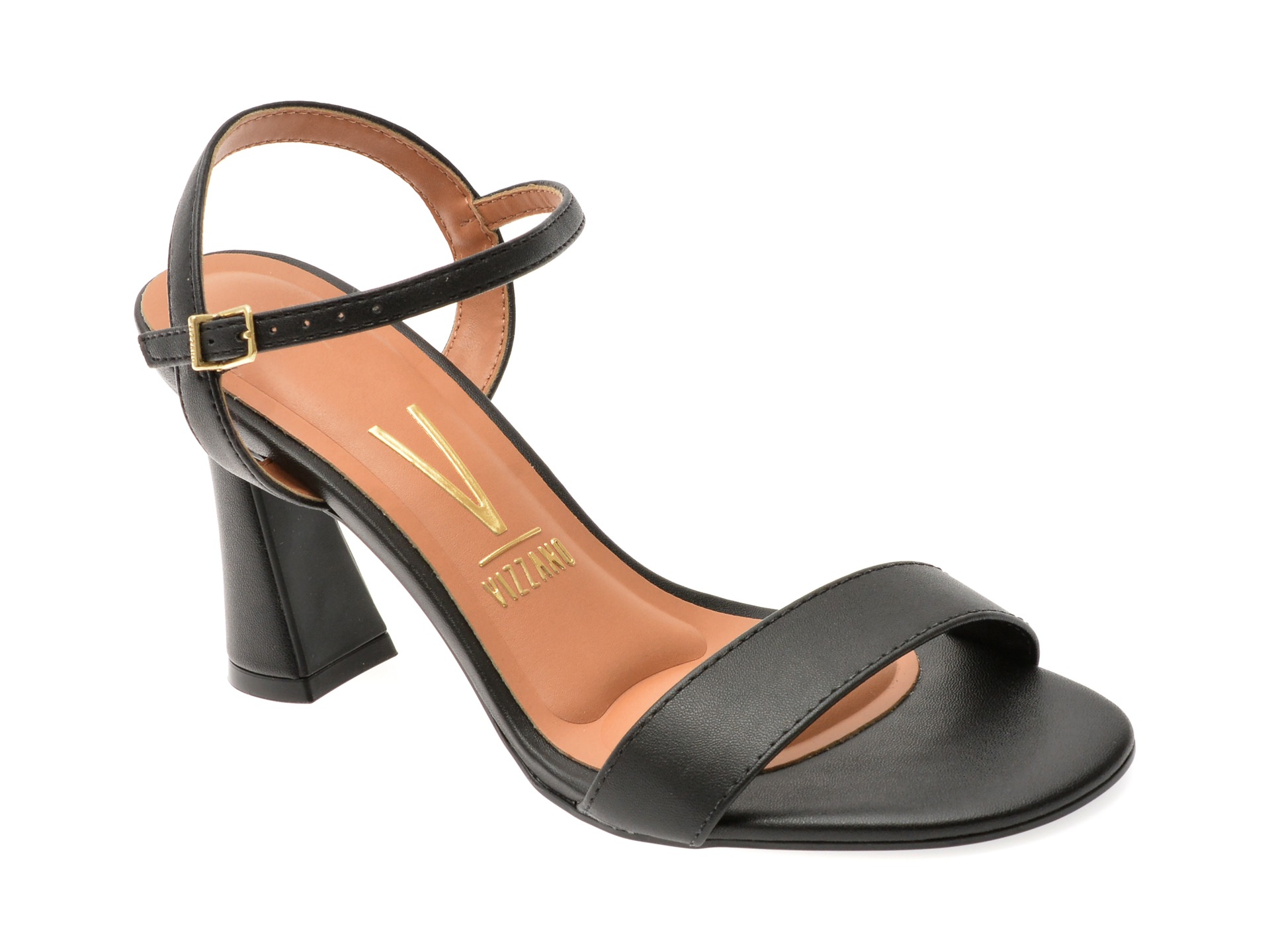 Sandale VIZZANO negre, 6517100, din piele ecologica 1 Sandale VIZZANO negre