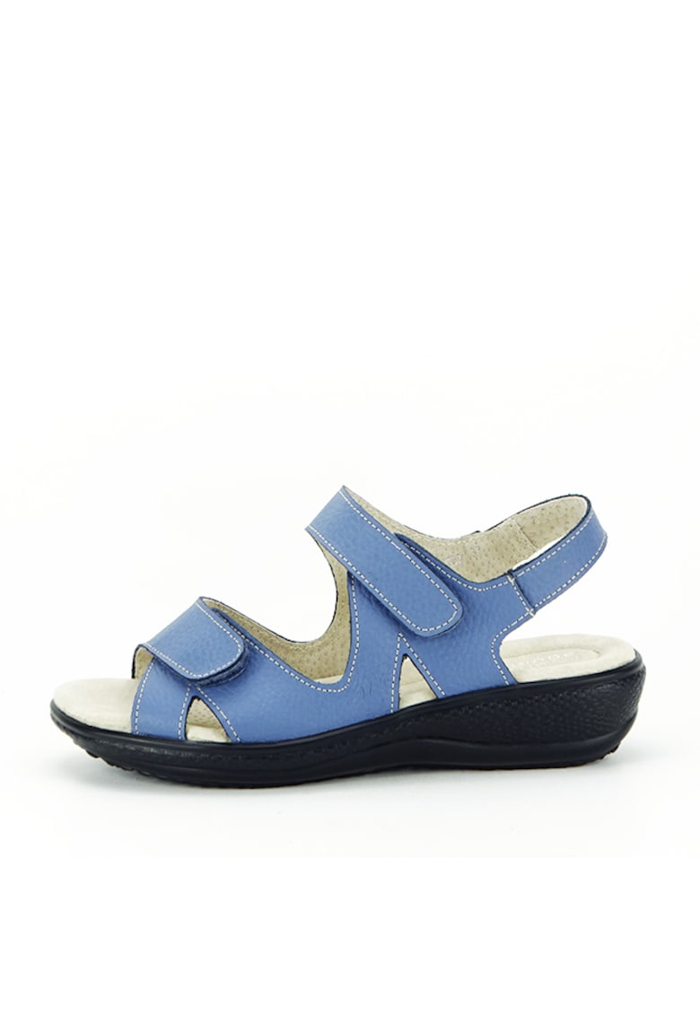 Sandale albastre din piele naturala DLNY7858 M4 13098 1 Sandale albastre din piele naturala DLNY7858 M4 13098