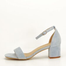 Sandale albastre din velur Lorena 132 8182