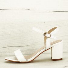 Sandale albe cu imprimeu Violeta 130 10820