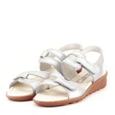 Sandale argintii din piele naturala Iasmina M5 Argintiu