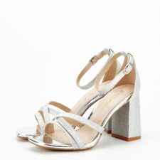 Sandale argintii elegante cu sclipici Y2385-202 131 15043