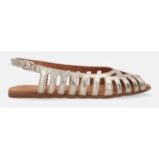 Sandale aurii de dama cu aspect perforat