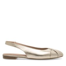 Sandale aurii din piele naturală pentru femei