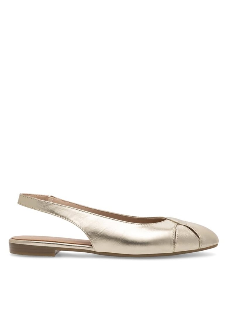 Sandale aurii din piele naturală pentru femei 1 Sandale aurii din piele naturală pentru femei