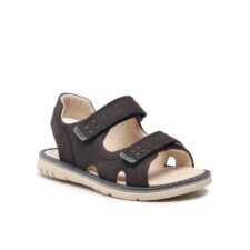 Sandale baieti -  Piele nabuc - Maro