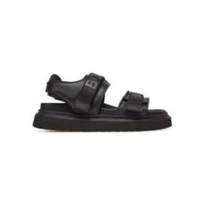 Sandale barbati  12525201 - Piele naturala - Negru