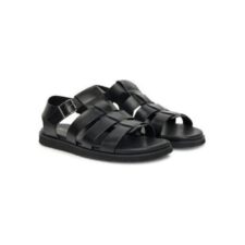 Sandale barbati  13913542 - Piele naturala - Negru