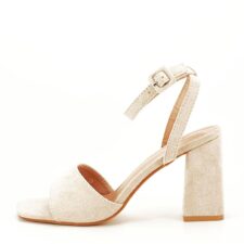 Sandale bej cu toc BL6522 130 11145