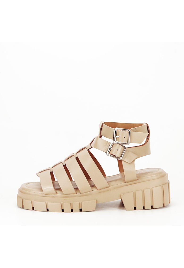 Sandale bej inchis cu talpa groasa N75-6 132 14881 1 Sandale bej inchis cu talpa groasa N75-6 132 14881