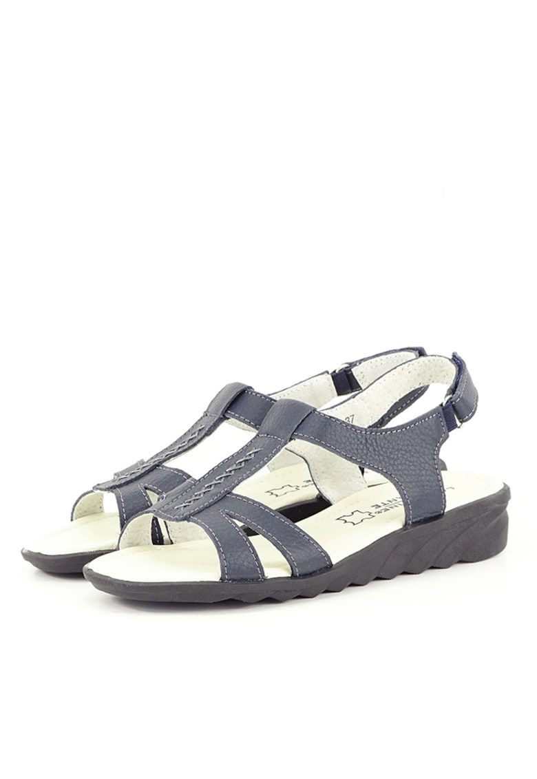 Sandale bleumarin din piele naturala Silvia M5 2340 1 Sandale bleumarin din piele naturala Silvia M5 2340