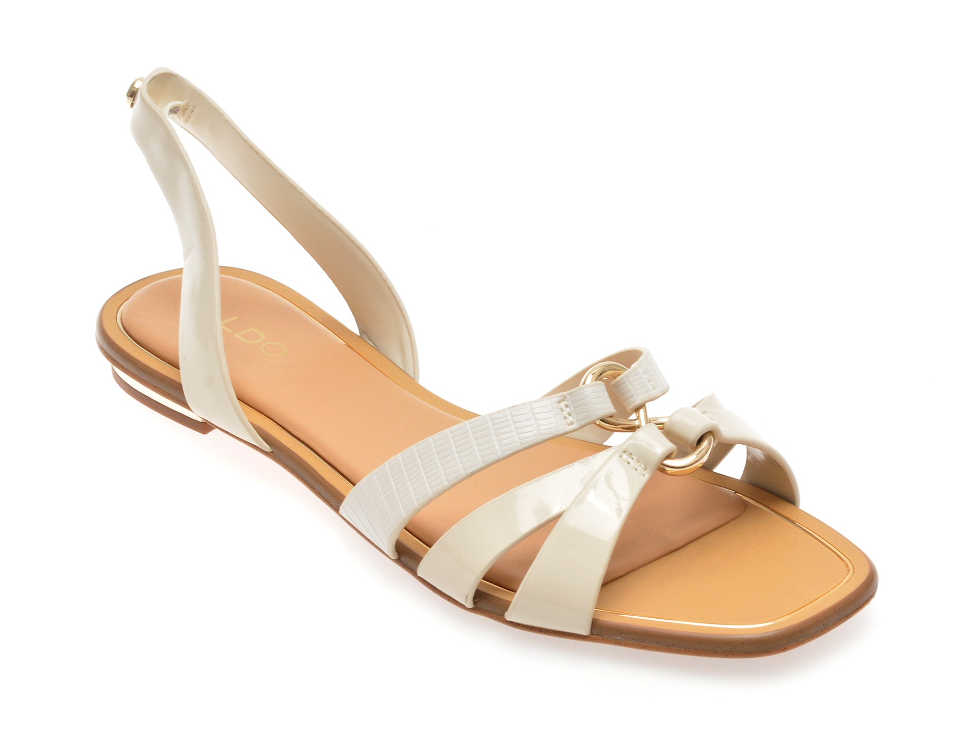 Sandale casual ALDO albe, 13388396, din piele ecologica 1 Sandale casual ALDO albe