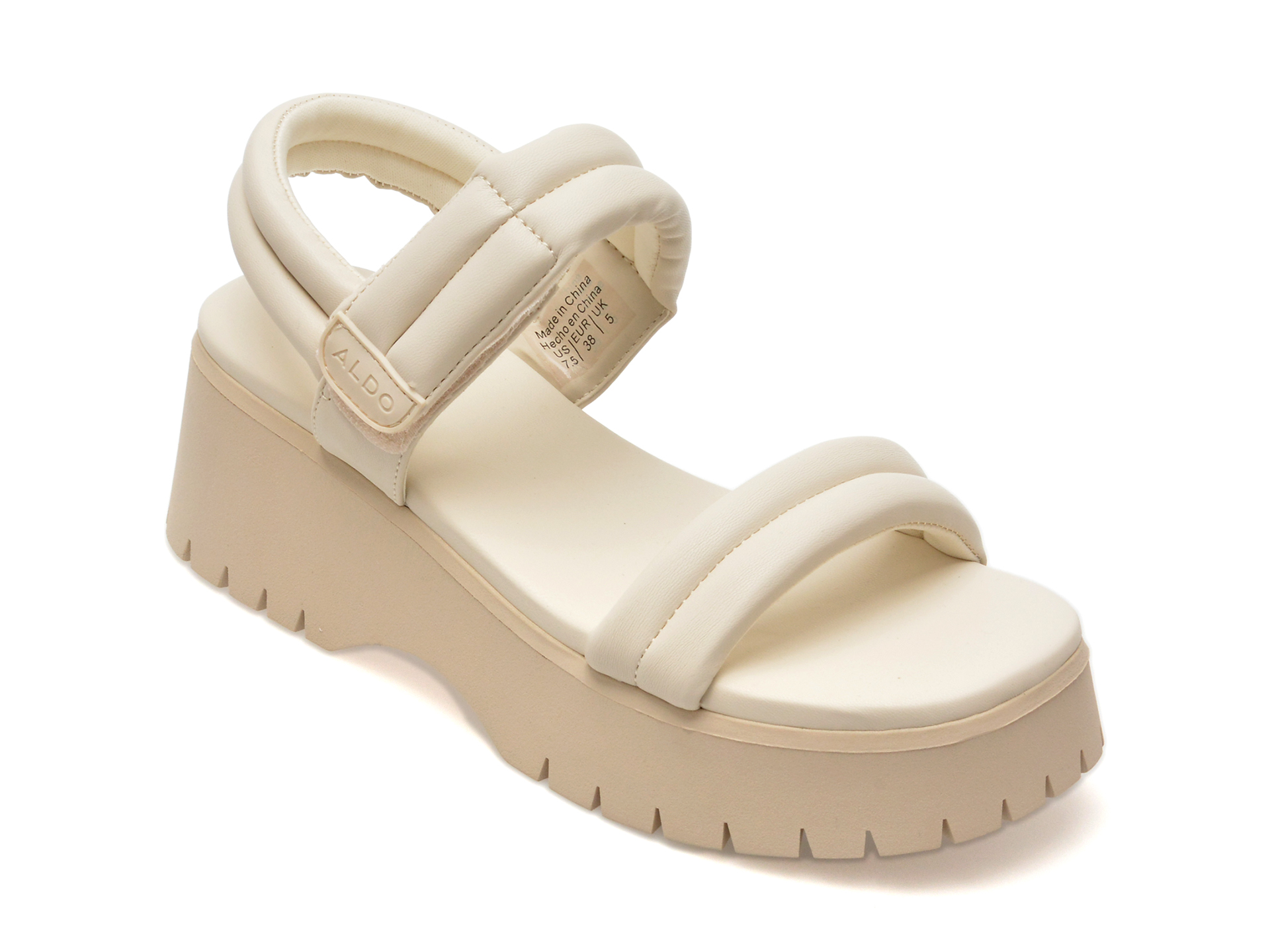 Sandale casual ALDO albe, 13567179, din piele ecologica 1 Sandale casual ALDO albe