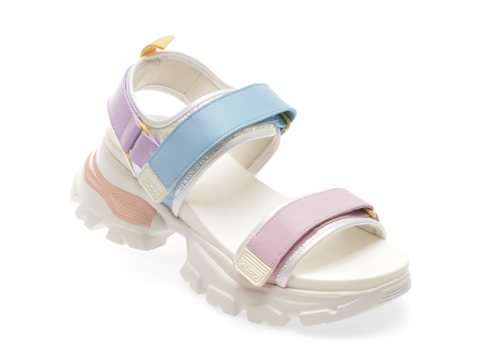 Sandale casual ALDO albe, 13743869, din material textil si piele ecologica 1 Sandale casual ALDO albe