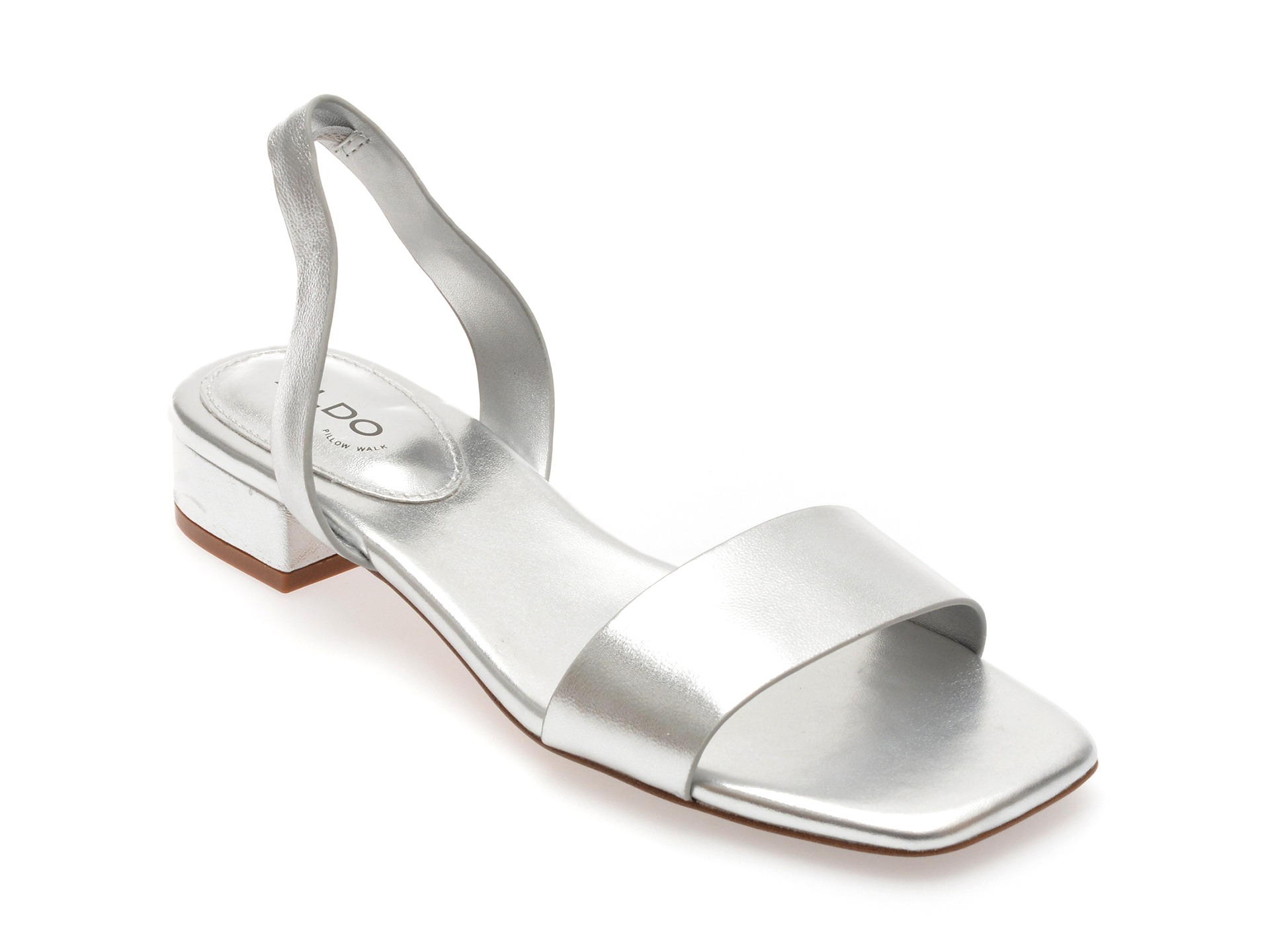Sandale casual ALDO argintii, 13740415, din piele naturala 1 Sandale casual ALDO argintii