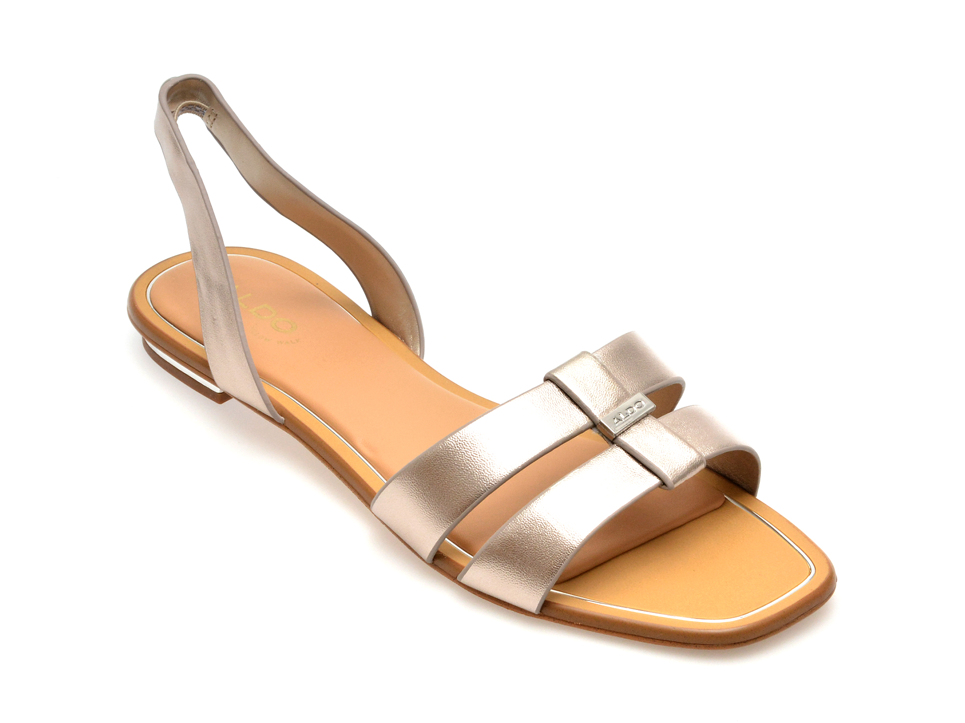 Sandale casual ALDO argintii, 13761281, din piele ecologica 1 Sandale casual ALDO argintii