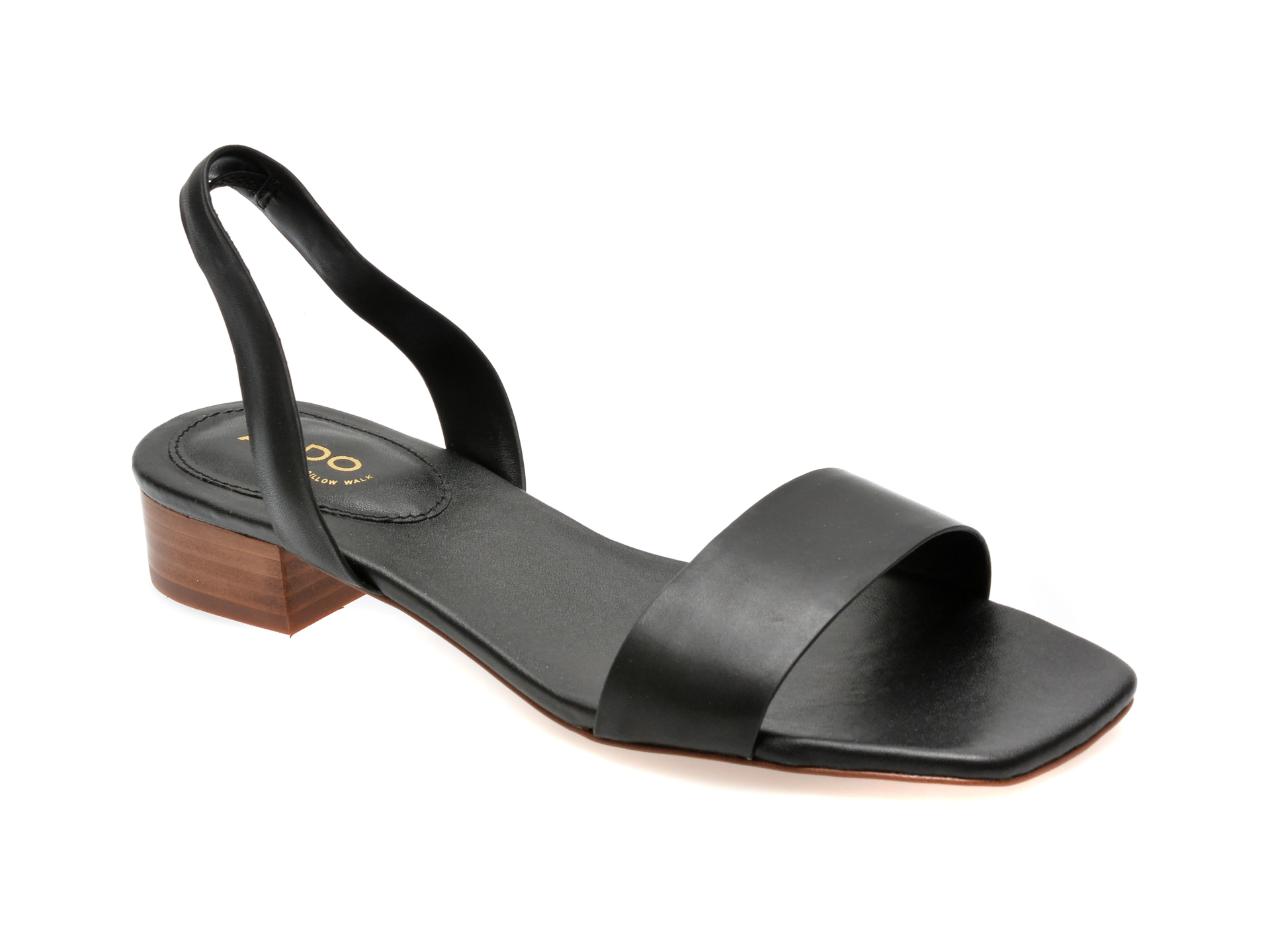 Sandale casual ALDO negre, DORENNA001, din piele naturala 1 Sandale casual ALDO negre