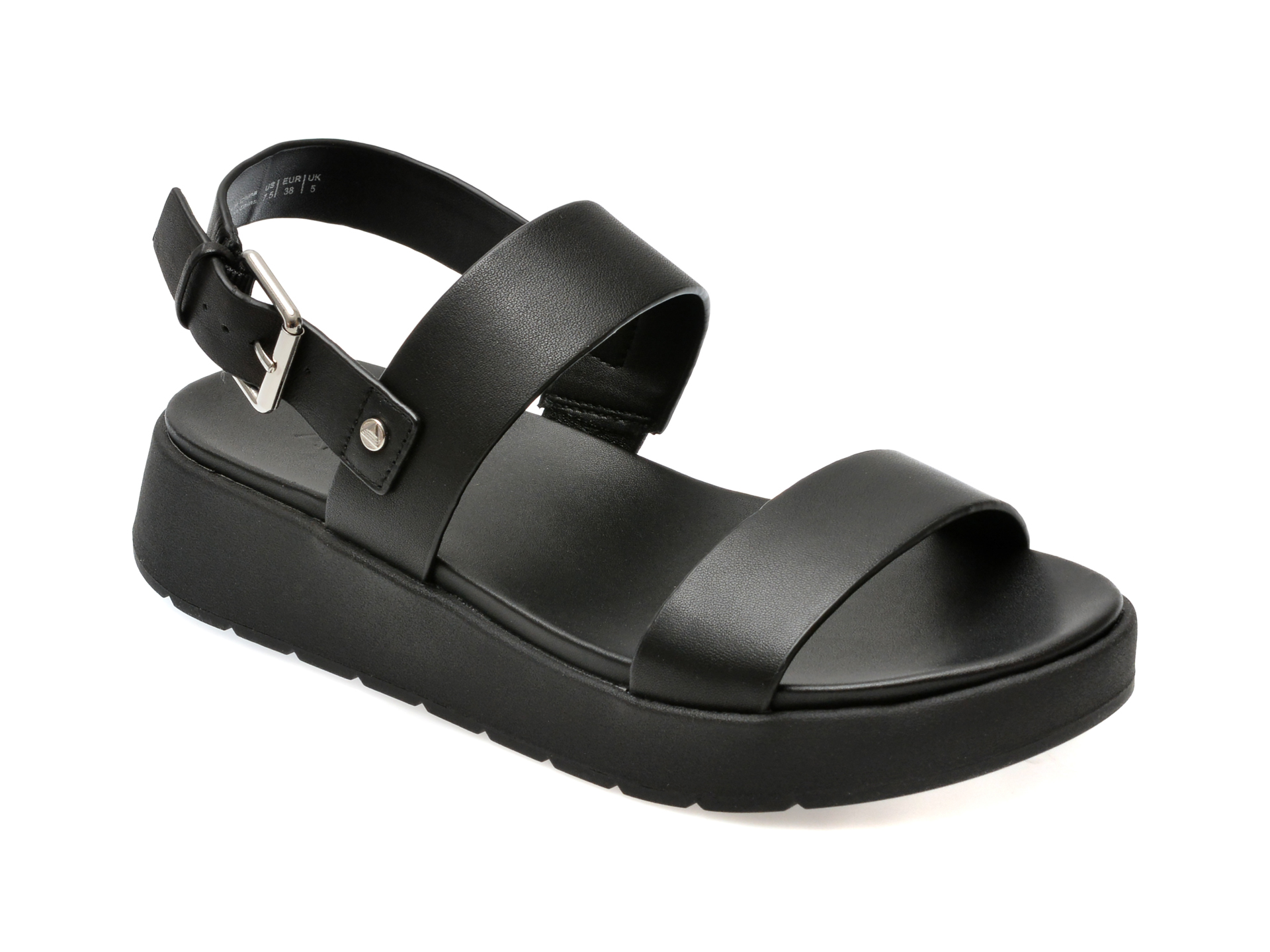 Sandale casual ALDO negre, SILYIA0011, din piele naturala 1 Sandale casual ALDO negre