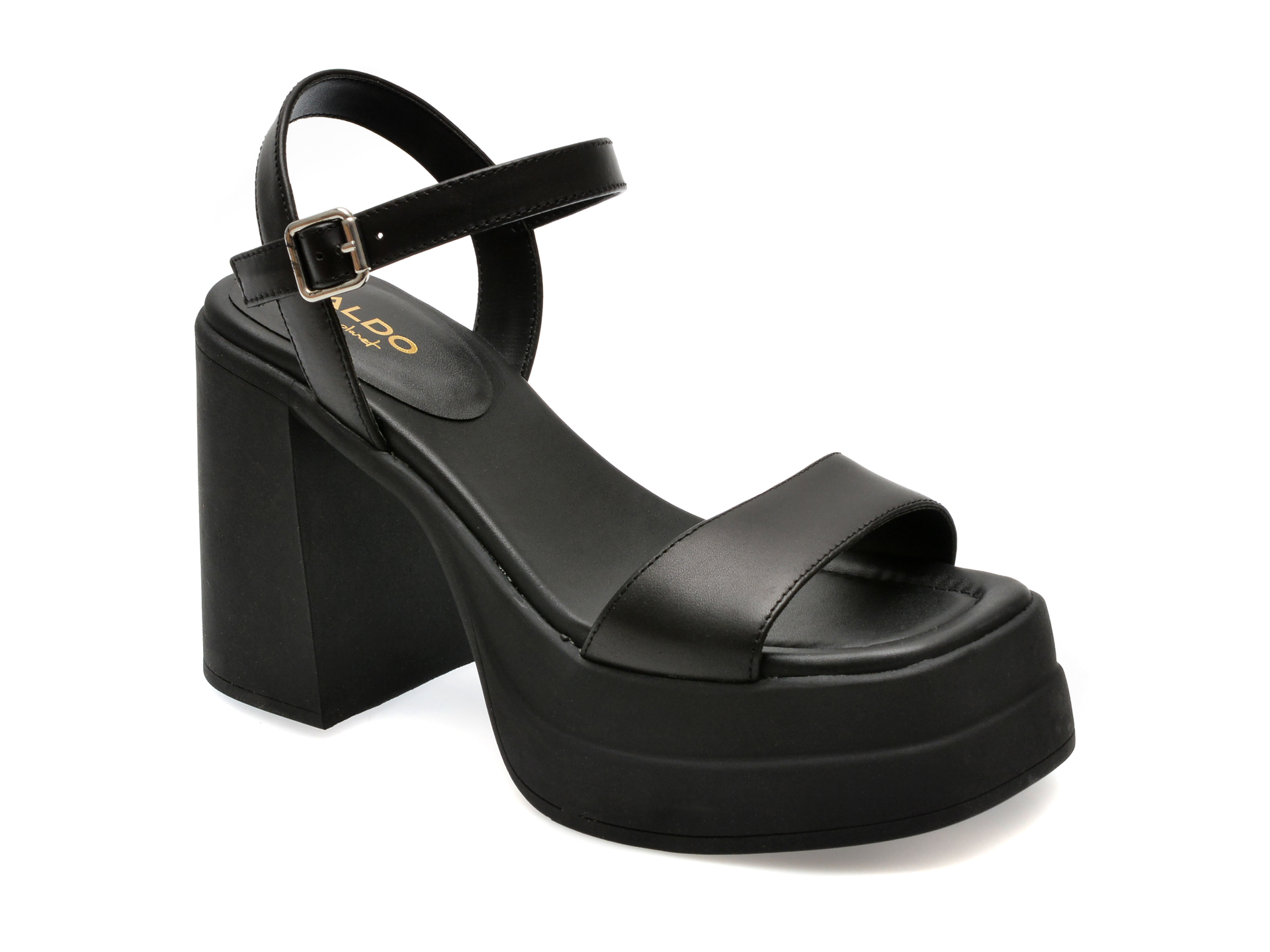Sandale casual ALDO negre, TAINA0011, din piele naturala 1 Sandale casual ALDO negre