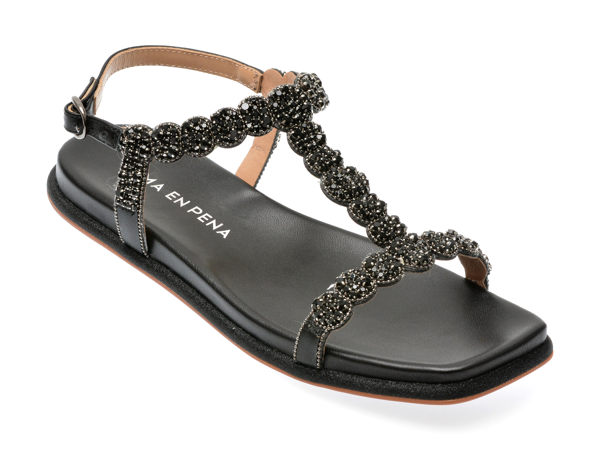 Sandale casual ALMA EN PENA negre, 841, din piele naturala 1 Sandale casual ALMA EN PENA negre