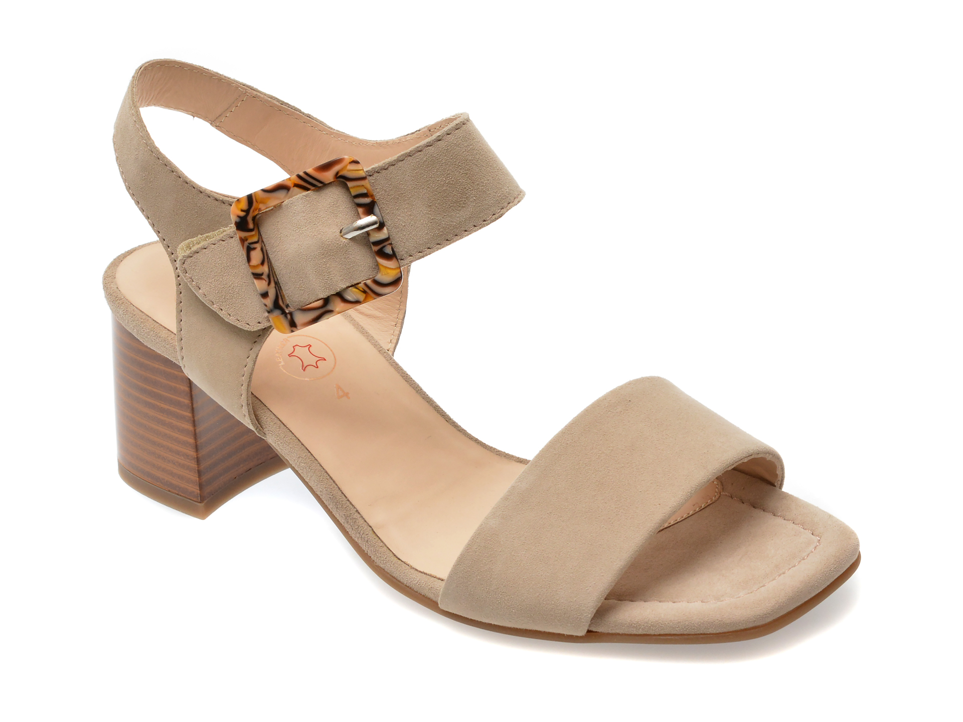 Sandale casual ARA bej, 20507, din piele intoarsa 1 Sandale casual ARA bej