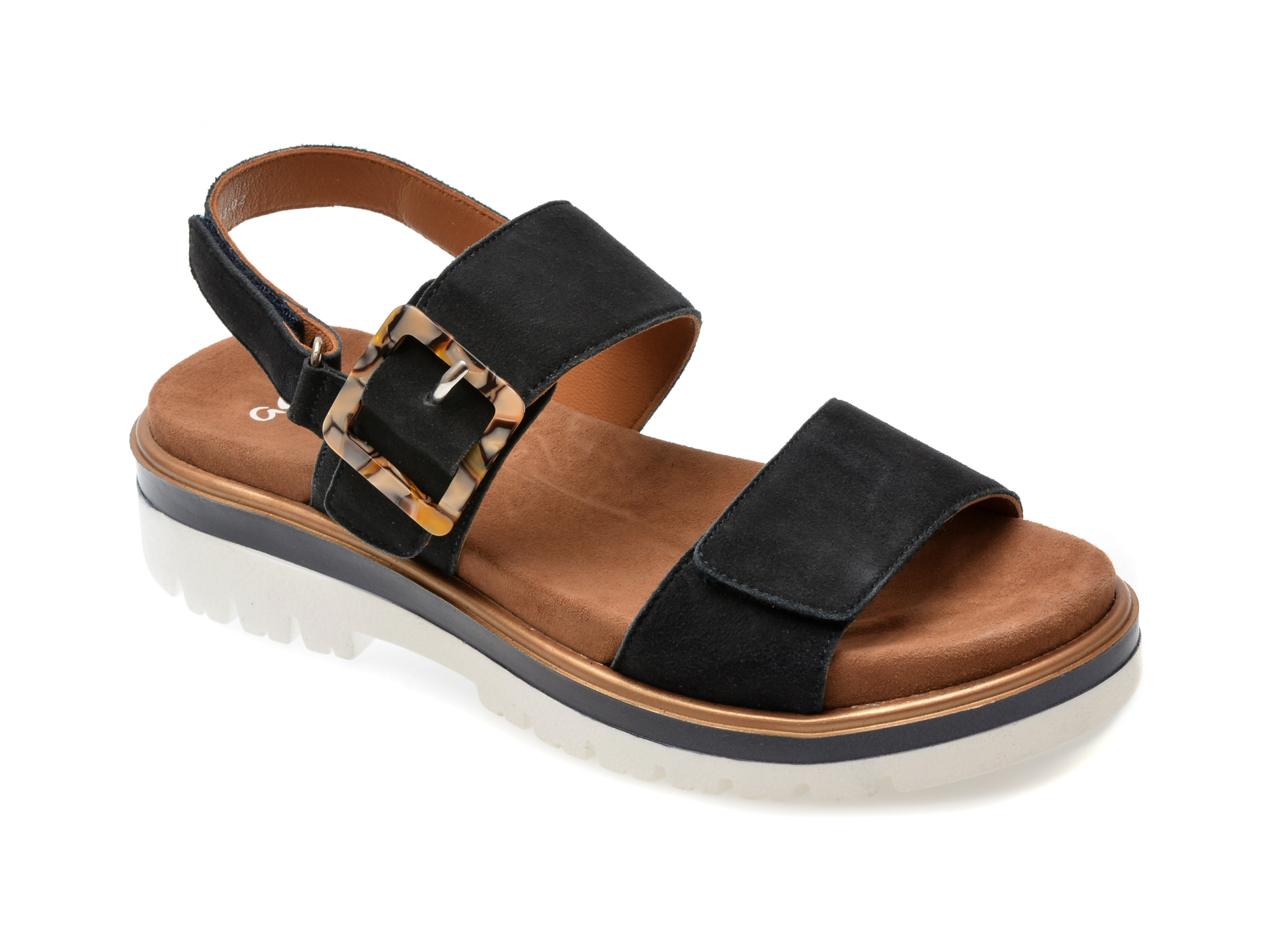 Sandale casual ARA bleumarin, 21003, din piele intoarsa 1 Sandale casual ARA bleumarin