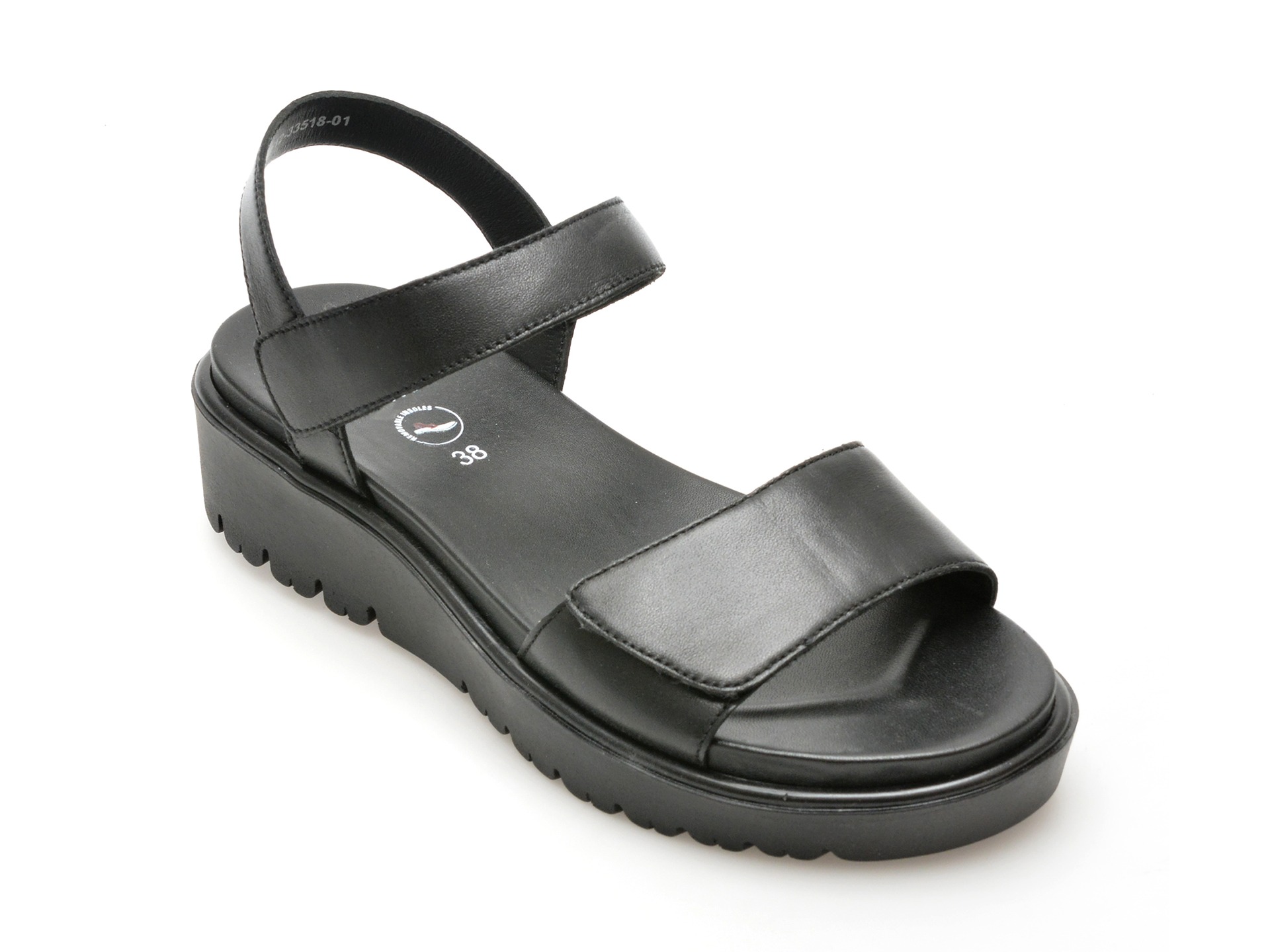 Sandale casual ARA negre, 33518, din piele naturala 1 Sandale casual ARA negre