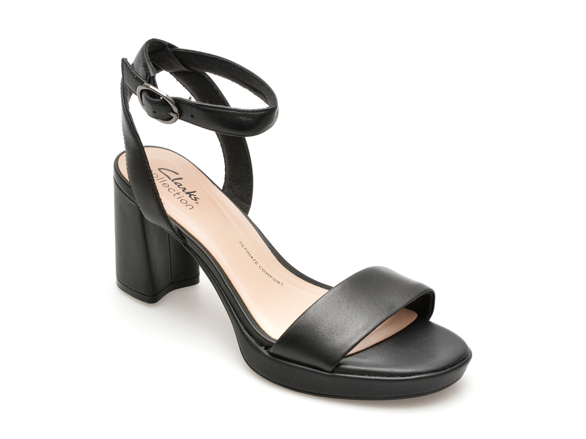 Sandale casual CLARKS negre, AMBYR LYN BAY, din piele naturala 1 Sandale casual CLARKS negre