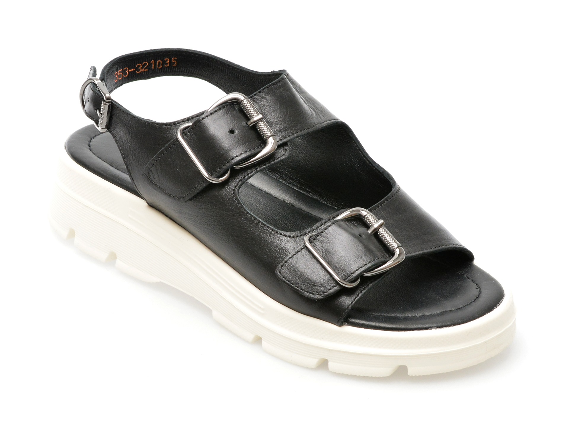 Sandale casual DAKKEM negre, 3210, din piele naturala 1 Sandale casual DAKKEM negre
