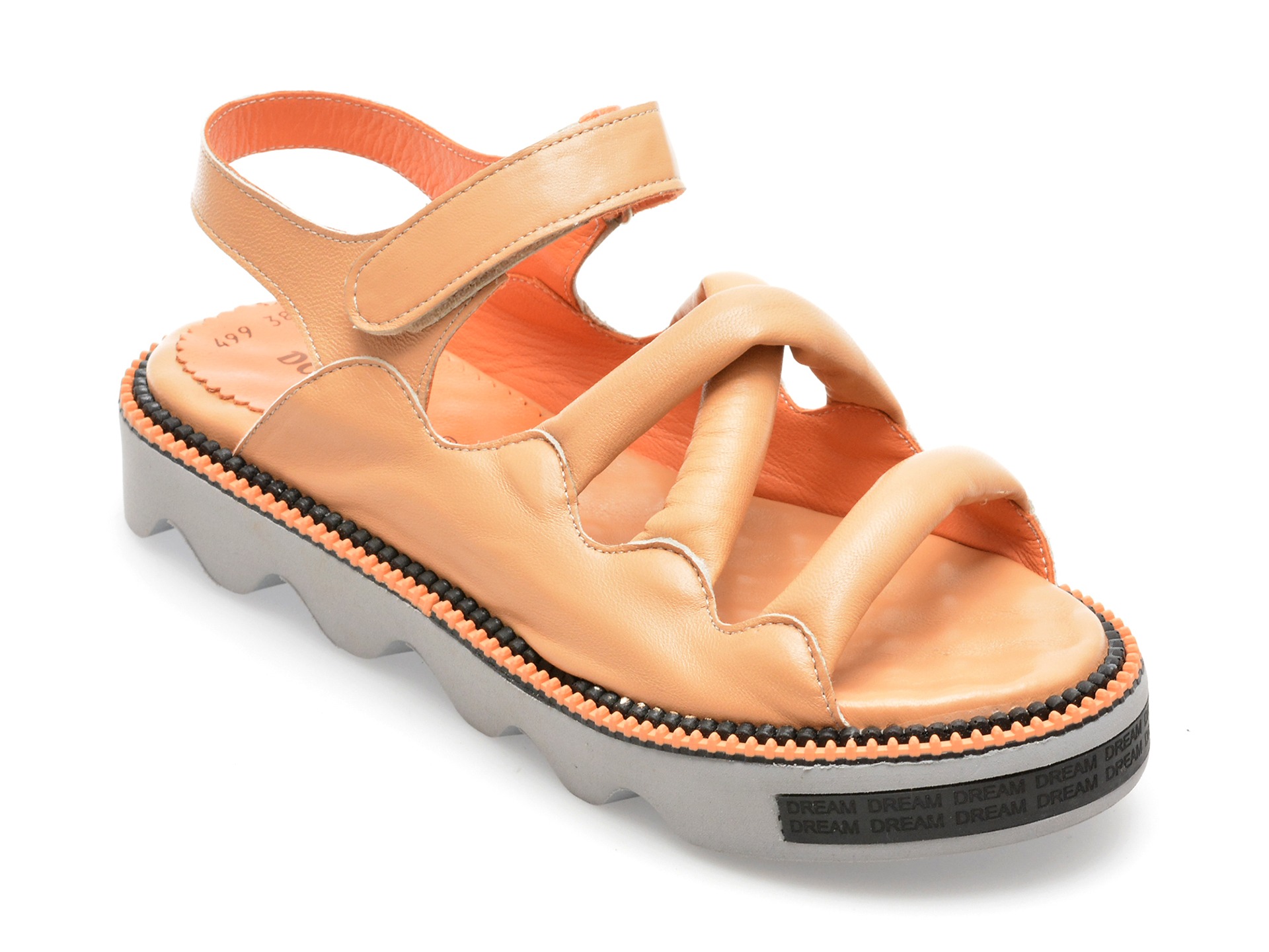 Sandale casual DONNA CRIS maro, 291499, din piele naturala 1 Sandale casual DONNA CRIS maro