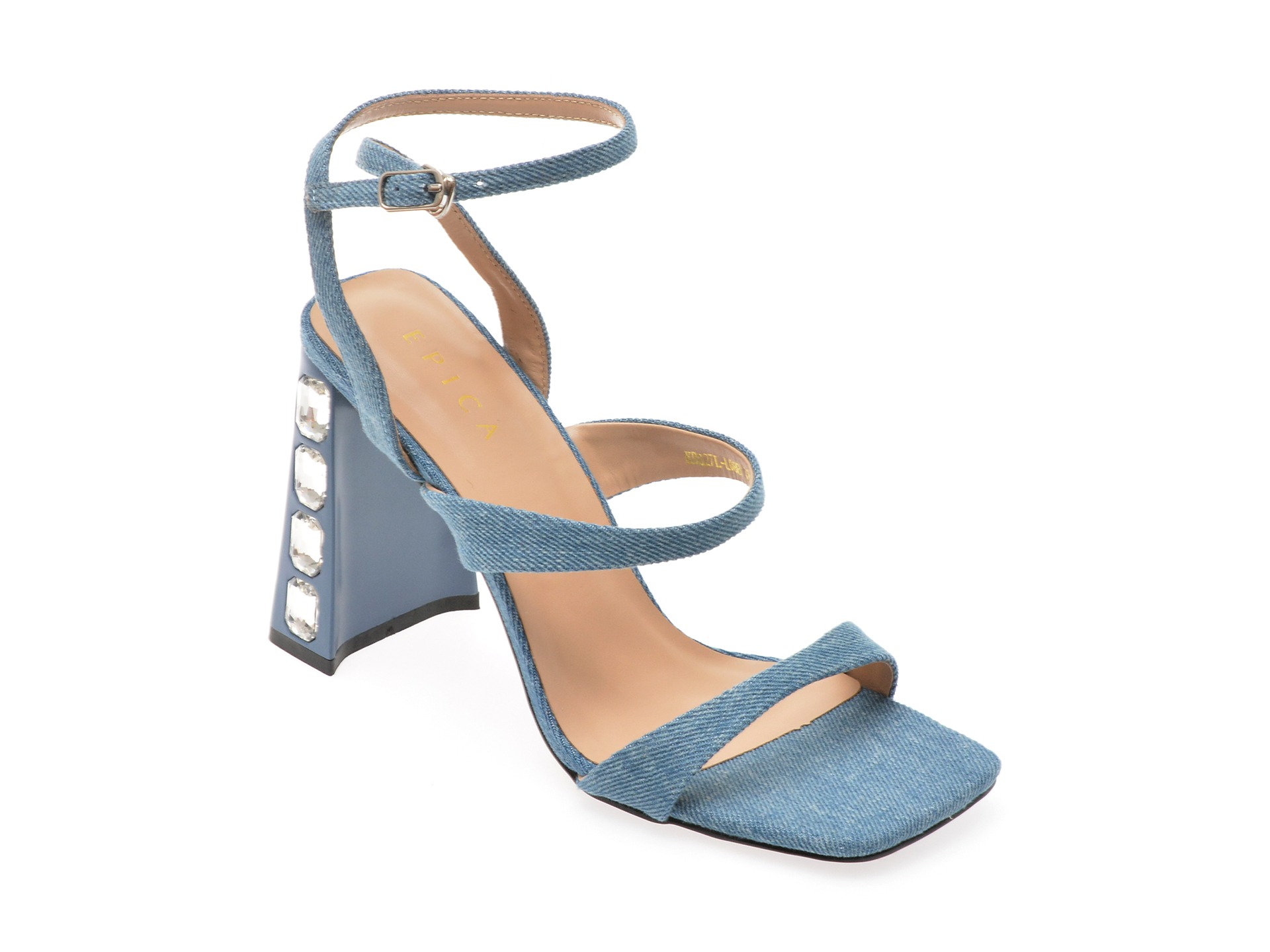 Sandale casual EPICA albastre, 827L, din material textil 1 Sandale casual EPICA albastre