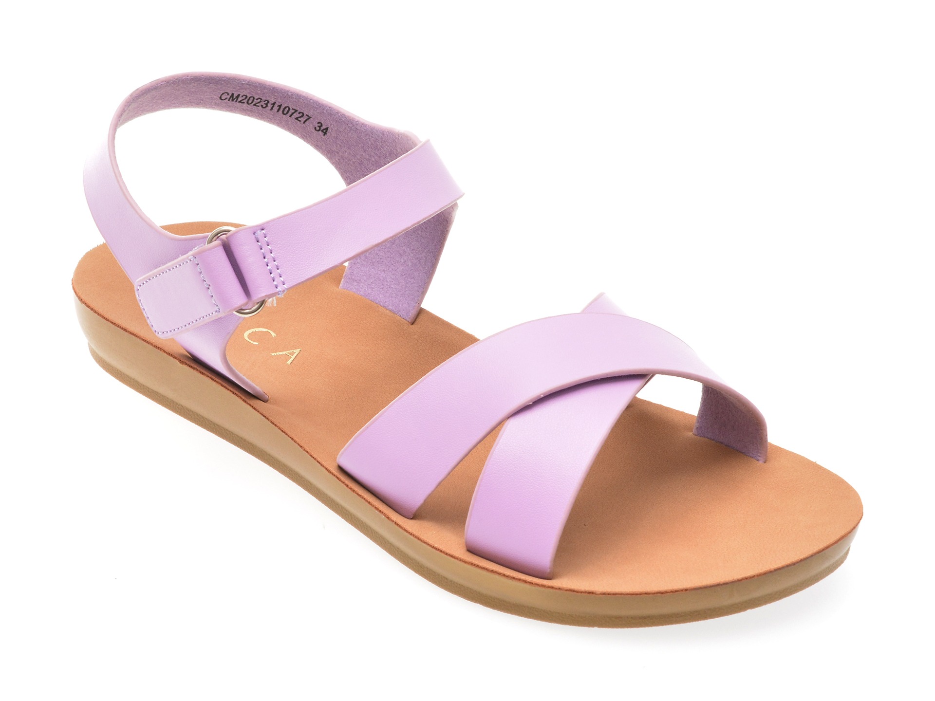 Sandale casual EPICA mov, 110727, din piele ecologica 1 Sandale casual EPICA mov