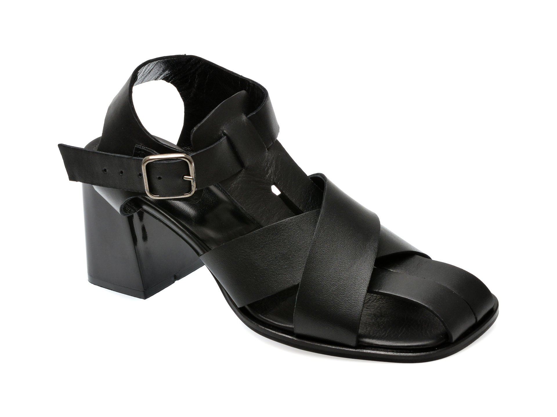 Sandale casual EPICA negre, 3352, din piele naturala 1 Sandale casual EPICA negre