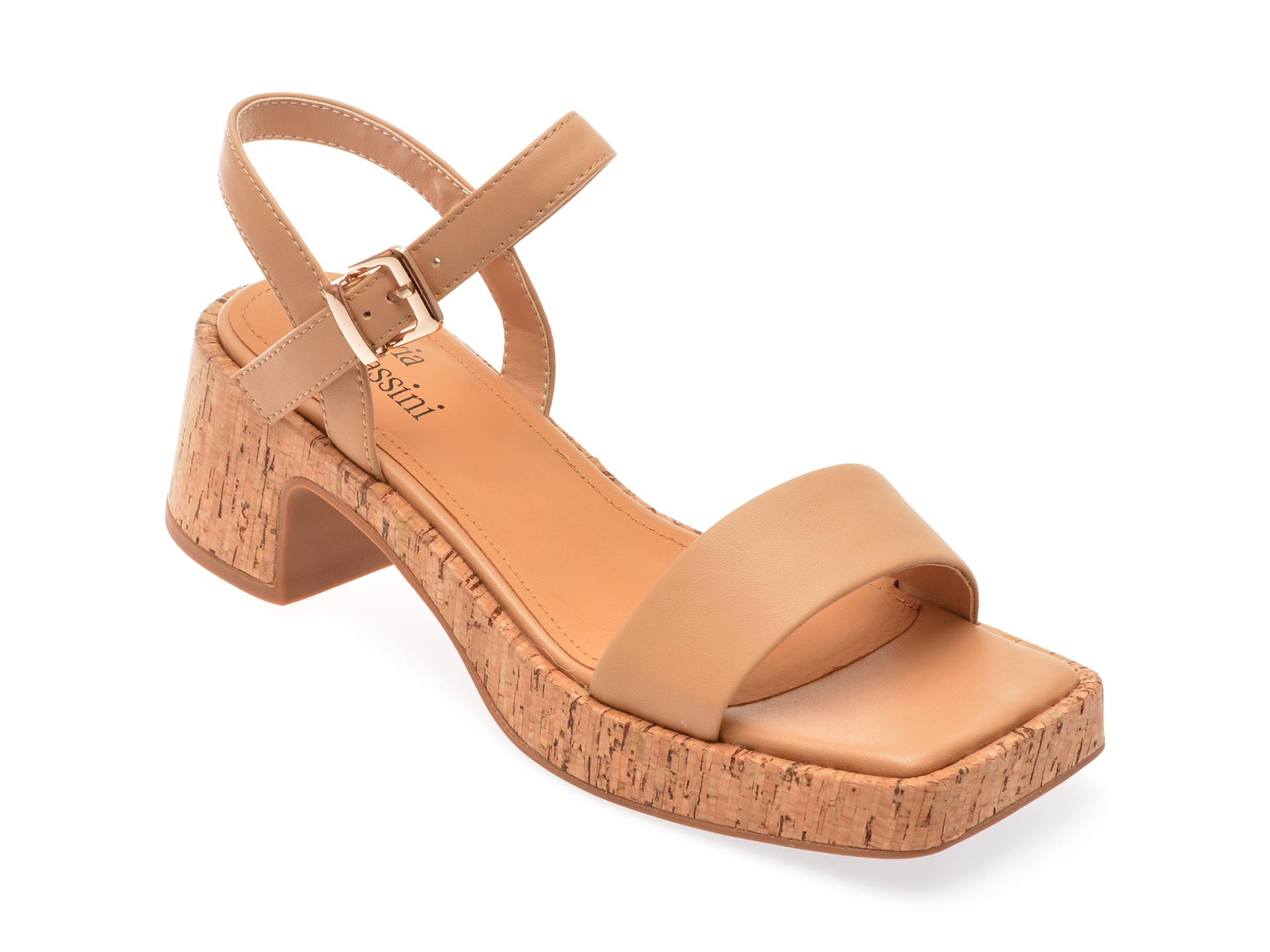 Sandale casual FLAVIA PASSINI bej, 1282, din piele naturala 1 Sandale casual FLAVIA PASSINI bej
