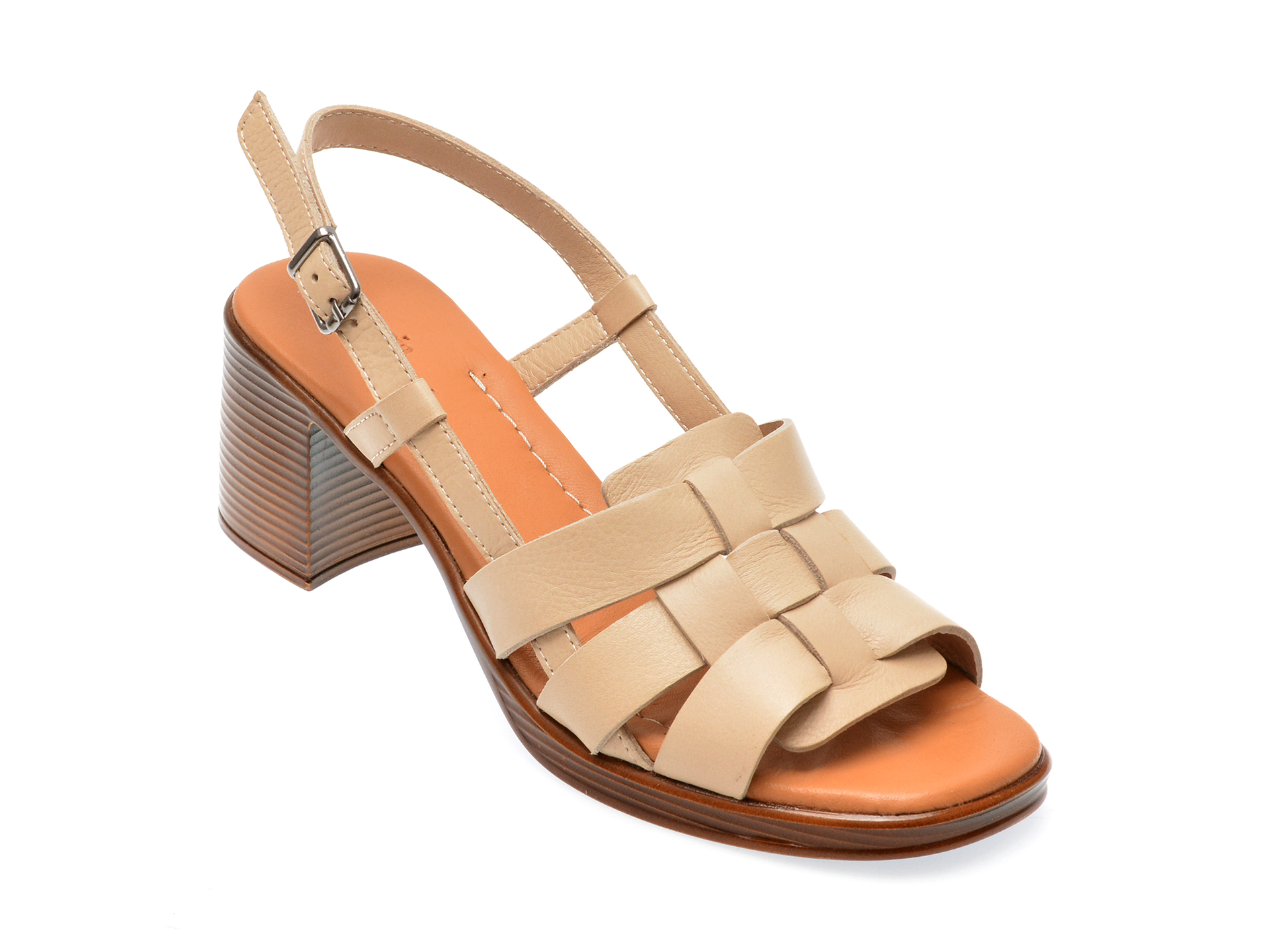 Sandale casual FLAVIA PASSINI bej, 13117, din piele naturala 1 Sandale casual FLAVIA PASSINI bej