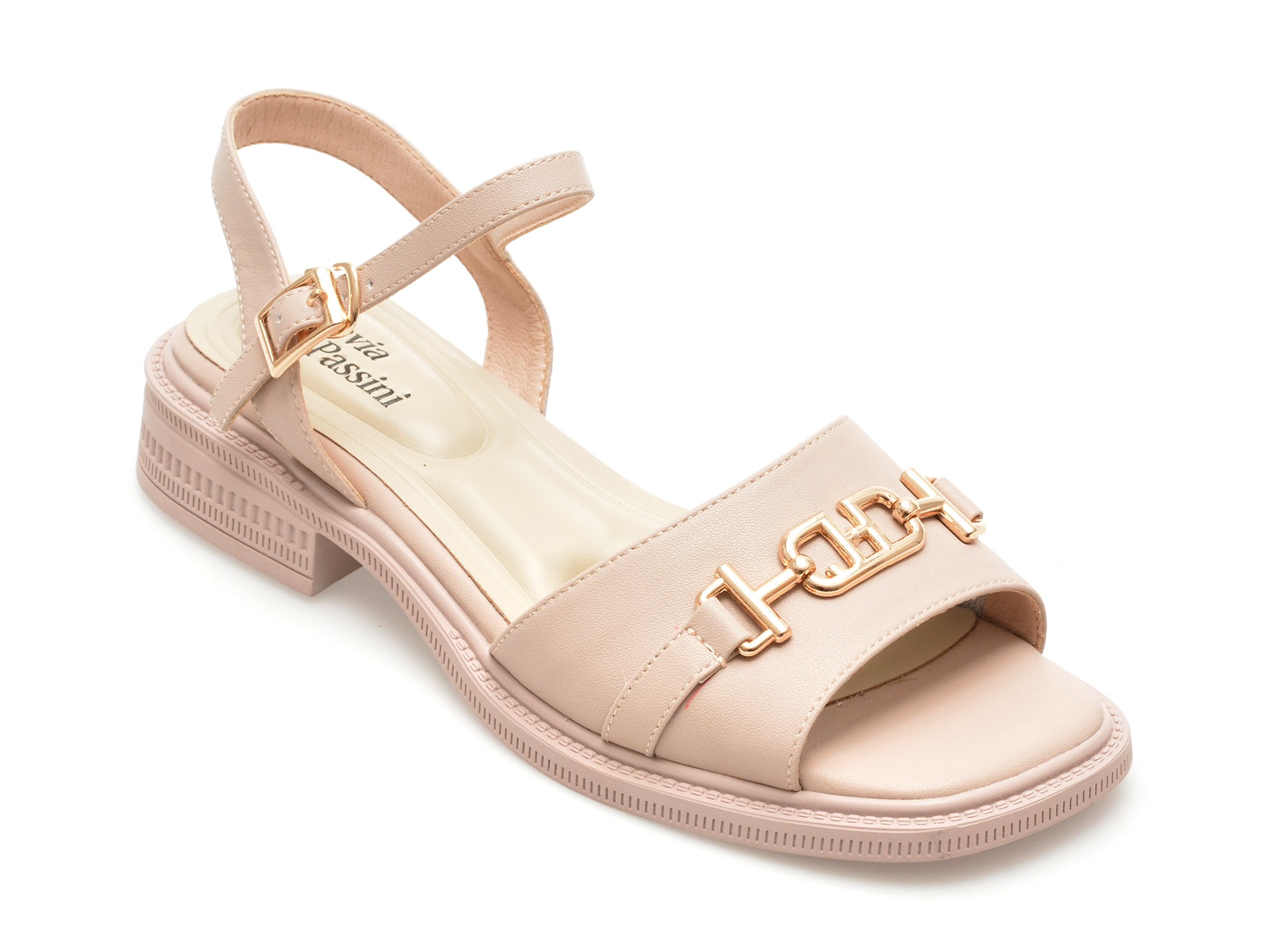 Sandale casual FLAVIA PASSINI bej, 8310, din piele naturala 1 Sandale casual FLAVIA PASSINI bej