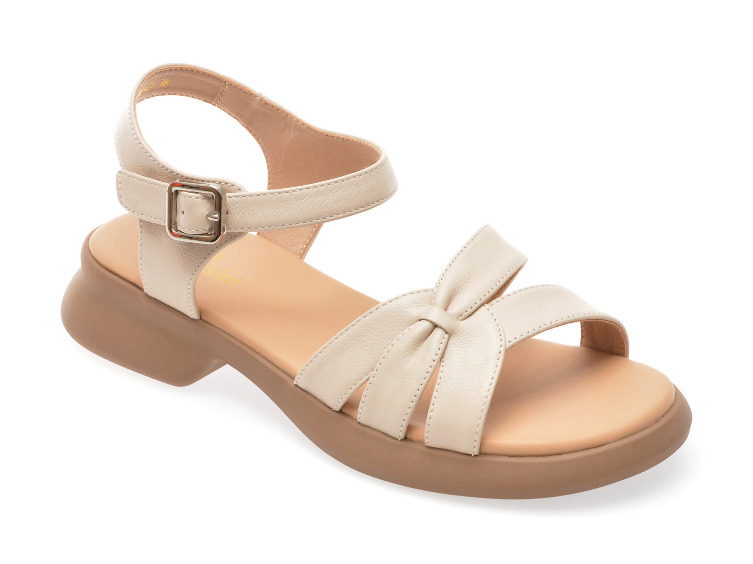 Sandale casual FLAVIA PASSINI bej, 882, din piele naturala 1 Sandale casual FLAVIA PASSINI bej